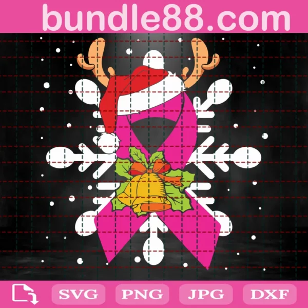 Cancer Christmas Svg