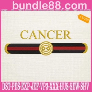 Cancer Embroidery Files