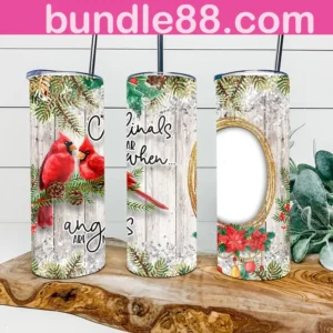 Cardinals Appear When Angels Are Near 20oz Tumbler Skinny