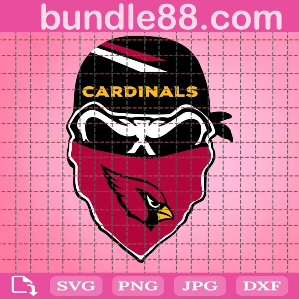 Cardinals Skull Football Svg Files