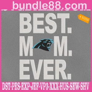 Carolina Panthers Embroidery Files