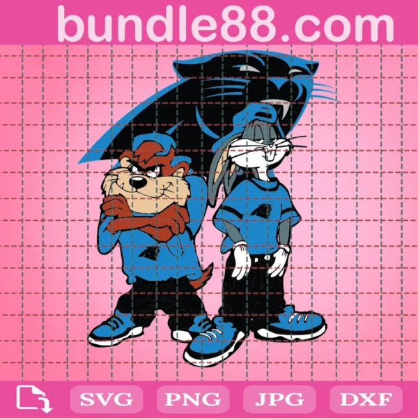 Carolina Panthers Looney Tunes Svg