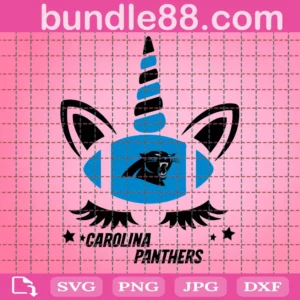 Carolina-Panthers Skull Football Svg Files