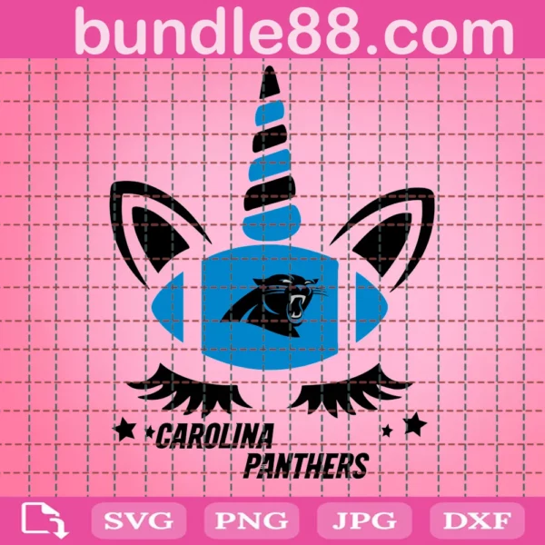 Carolina-Panthers Skull Football Svg Files