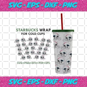 Carolina Panthers Svg For 24Oz Venti Cold Cup Wrap