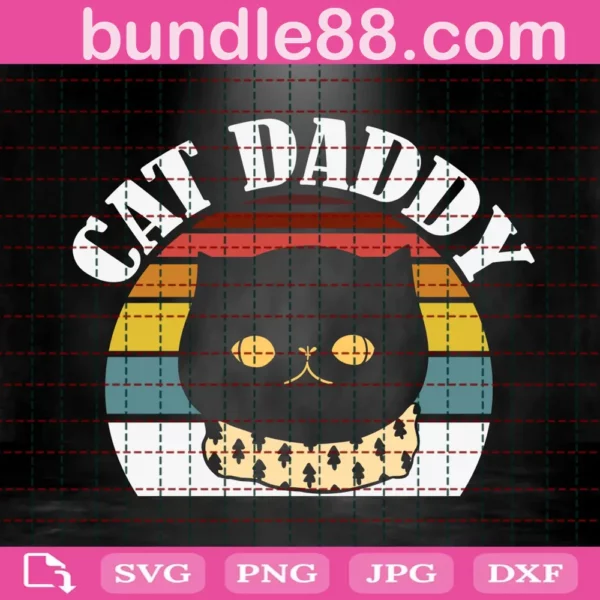 Cat Daddy Svg, Cat Svg