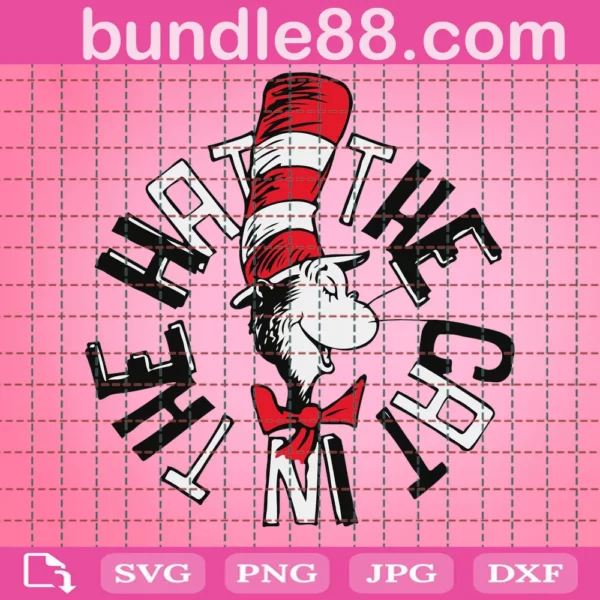 Cat in the Hat svg
