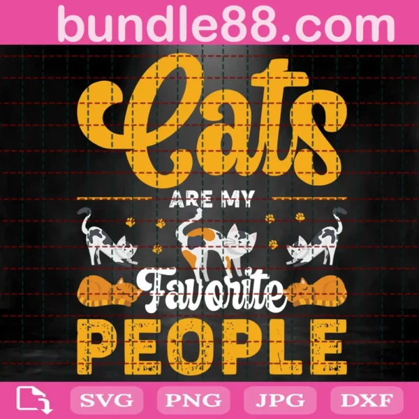 Cats Are My Favorite People Svg