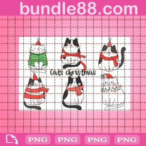 Cats Christmas Clipart