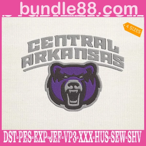 Central Arkansas Bears Embroidery Machine