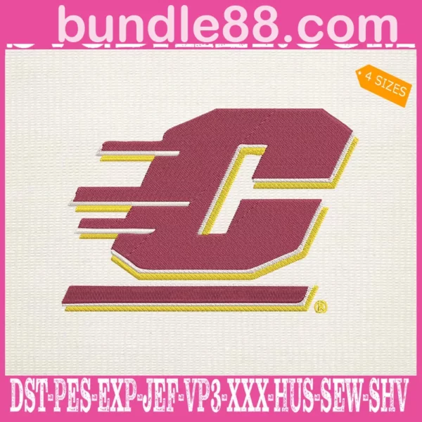 Central Michigan Chippewas Embroidery Machine