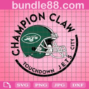 Champion Claw Touchdowns Jets City Football Digital File Svg