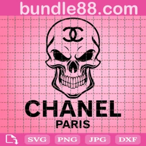 Chanel Paris Skull Svg