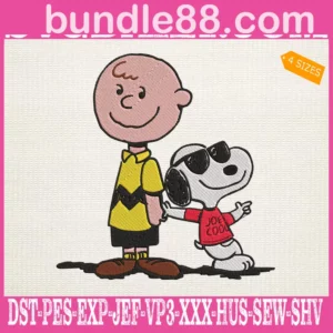 Charlie Brown And Snoopy Embroidery Files