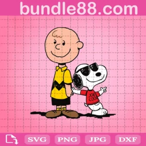Charlie Brown And Snoopy Svg