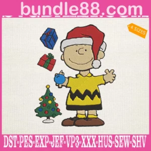 Charlie Brown Christmas Embroidery Files
