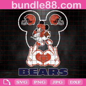 Chicago Bears Football Mouse Clipart