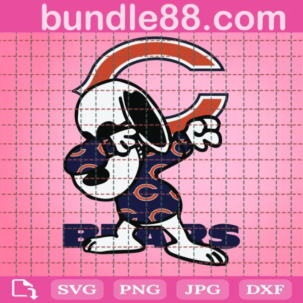 Chicago Bears Snoopy Svg