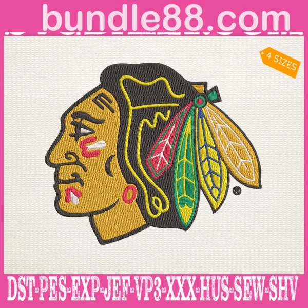Chicago Blackhawks Embroidery Files