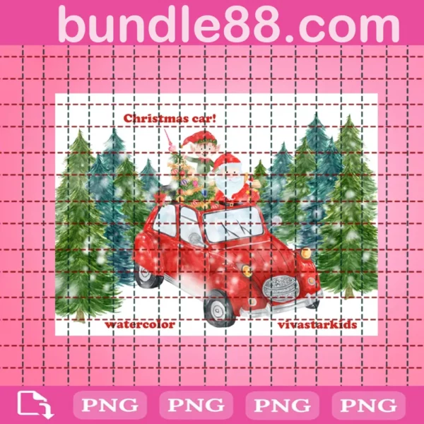 Christmas Car Clipart