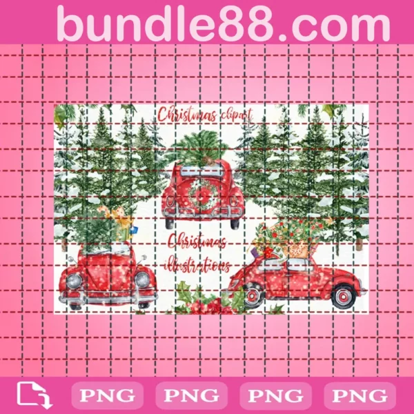 Christmas Cars Clipart