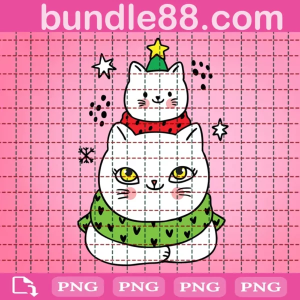 Christmas Cat Tree Png