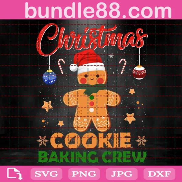 Christmas Cookie Baking Crew Svg