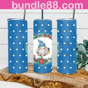 Christmas Cute Gnome 20oz Tumbler Skinny