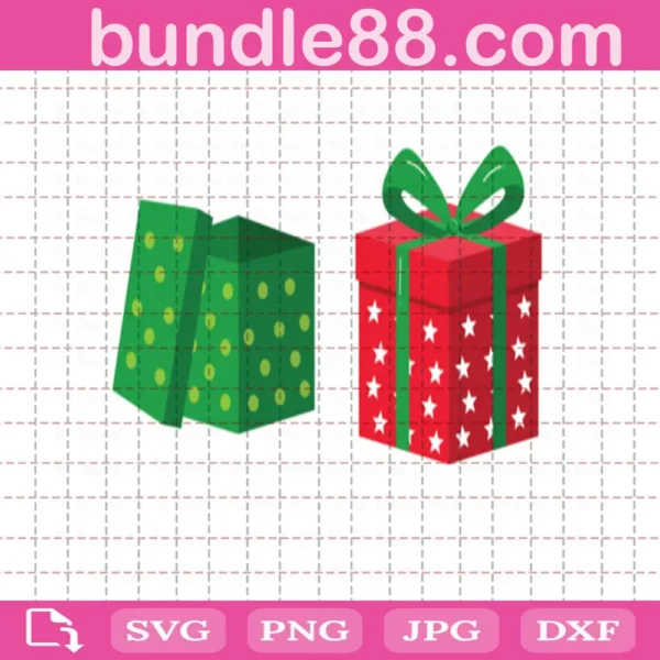 Christmas Gift Boxes Bundle Free