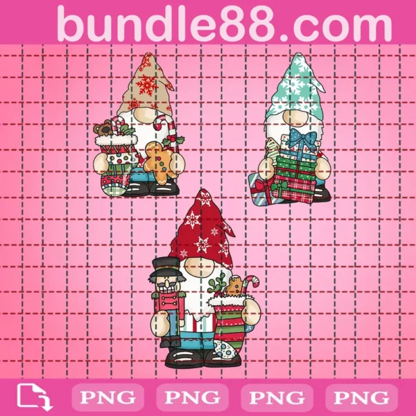 Christmas Gnomies Bundle Png