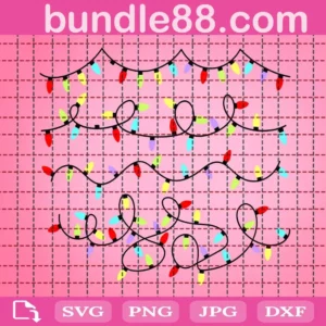 Christmas Lights Svg