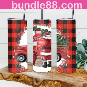 Christmas Santa 20oz Tumbler Skinny