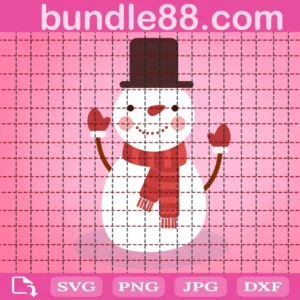 Christmas Snowman Svg