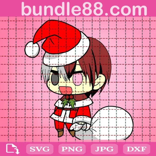 Christmas Todoroki Shoto Svg