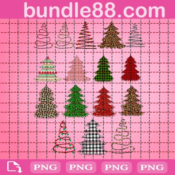 Christmas Tree Bundle Png