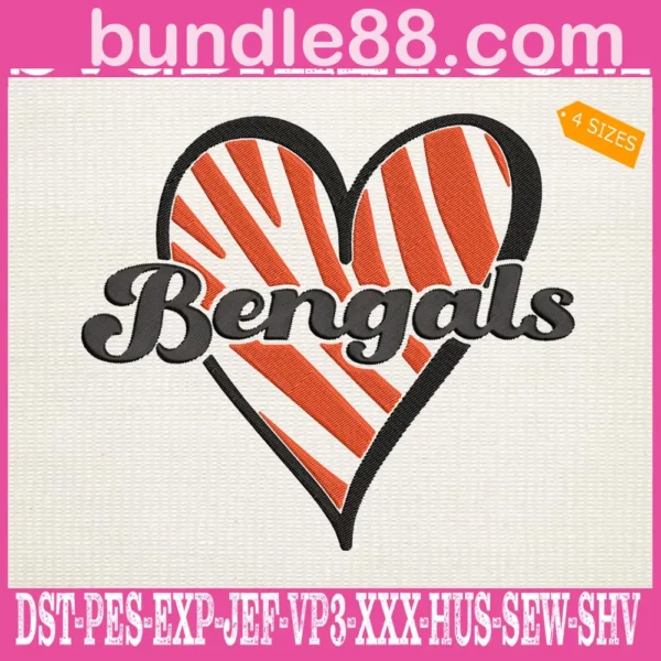 Cincinati Bengals Embroidery Files