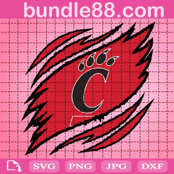 Cincinnati Bearcats Claws Svg