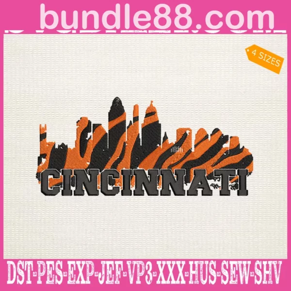 Cincinnati Bengals Embroidery Files