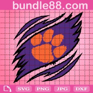 Clemson Tigers Claws Svg