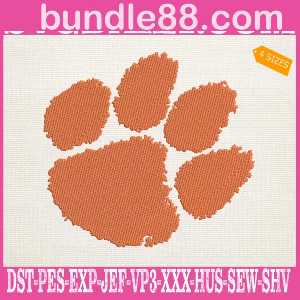 Clemson Tigers Embroidery Machine