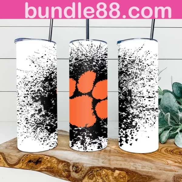 Clemson Tigers Football 20oz Skinny Tumbler