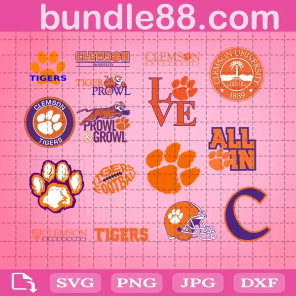 Clemsontigers Ncaa Svg Bundle