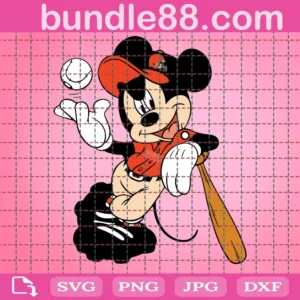 Cleveland Browns Baseball Mouse Clipart