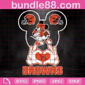 Cleveland Browns Football Mouse Clipart