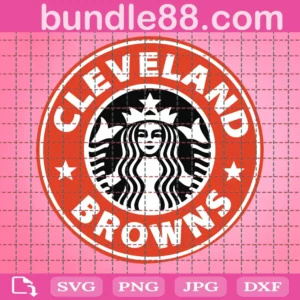 Cleveland-Browns Starbucks Logo Cup Svg