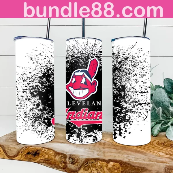 Cleveland Indians Baseball 20oz Skinny Tumbler