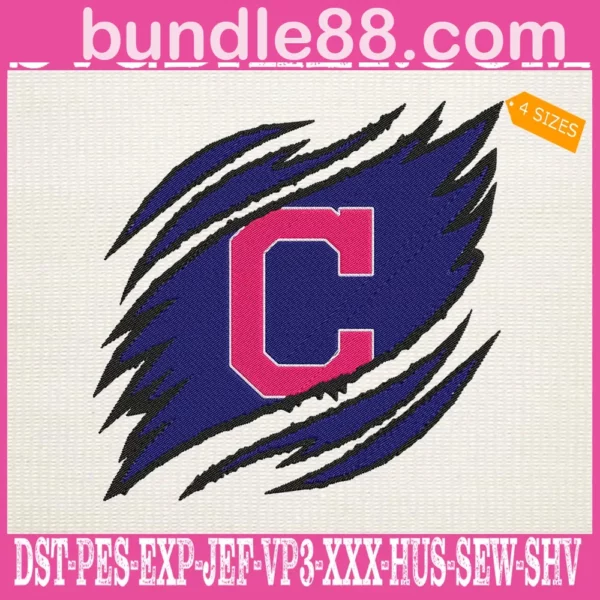 Cleveland Indians Embroidery Design