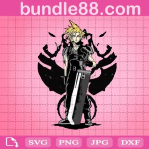 Cloud Strife Svg