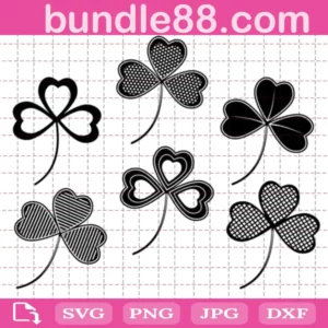 Clover With An Ornament Svg Bundle Free
