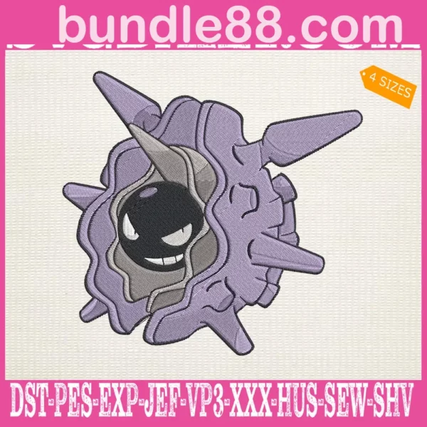 Cloyster Pokemon Embroidery Design